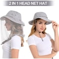 thumbnail image 2 of Mosquito Net Hat with Hidden Netting UPF 50+ Sun Protection, 2 of 9