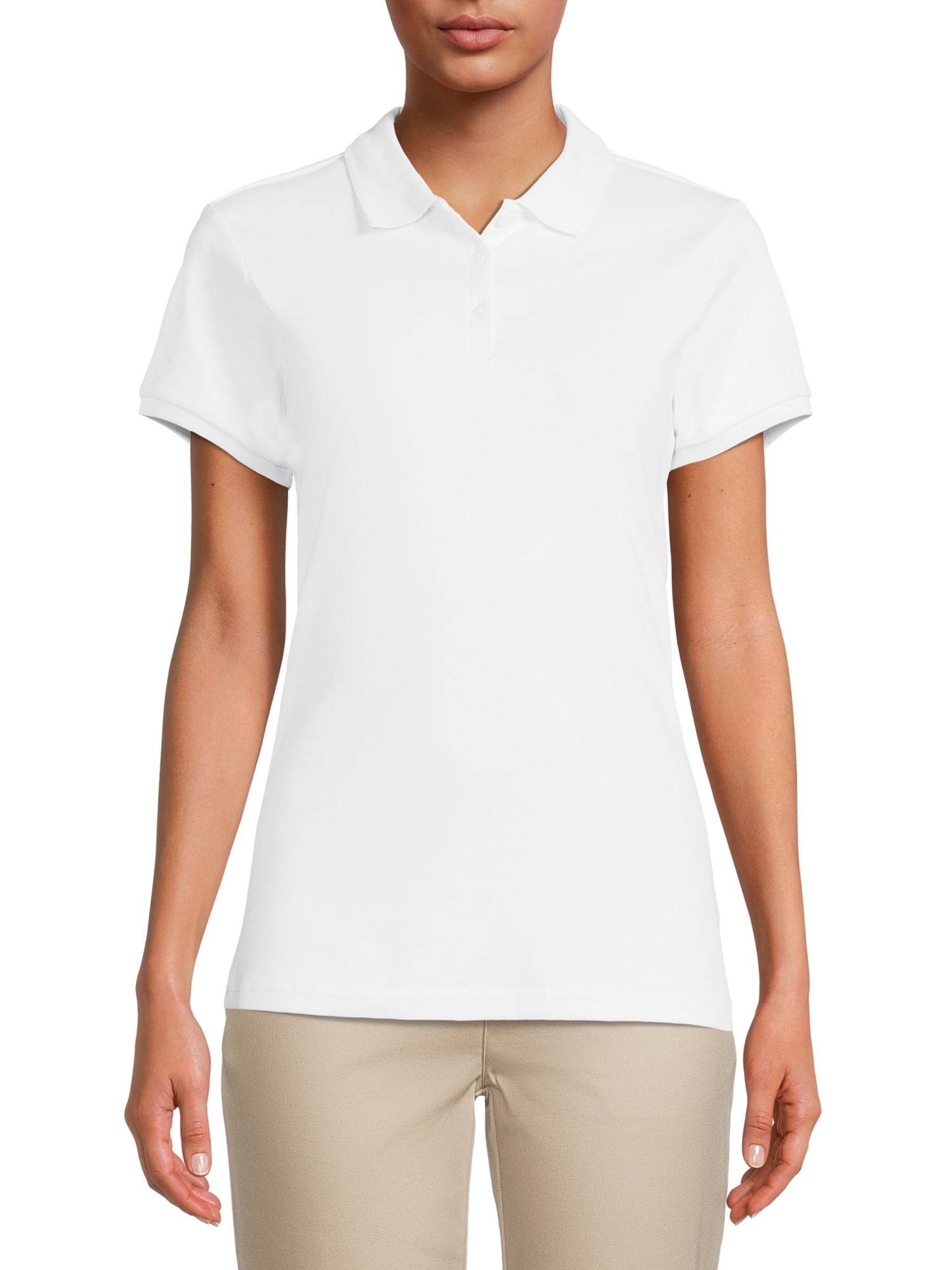 Wonder Nation Juniors School Uniform Polo Shirt with Short Sleeves