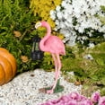 thumbnail image 6 of Solar Garden Statue Flamingo Figurine- Garden Art with Solar Lantern, Loving Flamingo for Patio,Balcony,Yard, Lawn-Unique Housewarming Gift for Garden Mom Grandma, 6 of 8