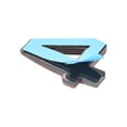 thumbnail image 3 of Uxcell 3.94" ABS Brushed Self Adhesive House Number 4 Bronze Tone, 3 of 5