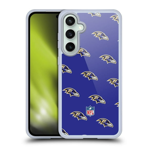 Head Case Designs NFL Baltimore Ravens Artwork Patterns Soft Gel Case for Samsung Galaxy S23 FE 5G