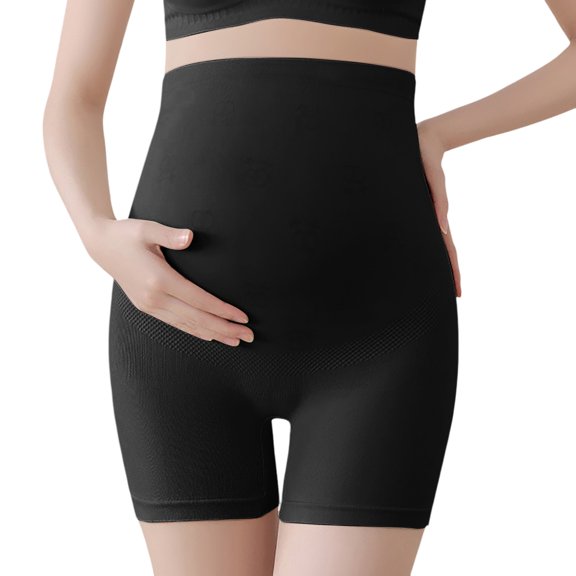 MEZZALL Solid Color Maternity Pregnant Women's Shorts Pregnancy Belly Support High Waist Shorts Breathable Trousers