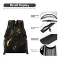 thumbnail image 4 of Yiaed Black And Gold Fire Dragon Print School Backpack College Backpack Daypacks for Students High School Spacious and Durable Daypack for Work and Travel-One Size, 4 of 6