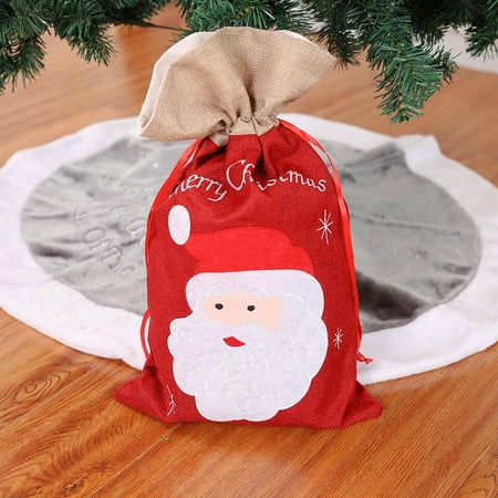 

Festive Christmas Season Bags Merry Christmas Themed Linen Candy Bags The Choice Overflowing With Blessings And Party Decorations Set Party Decorations for Adults Event Planner Organizer Bag Event