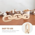 thumbnail image 6 of RENACLIPY Light Yellow Wooden Chain Link Decoration for Modern Home, Bedroom, Living Room, Wall Art, and Interior Design, 6 of 8