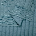 thumbnail image 7 of Dee Ocleppo Velvet Cable Blue 3-Piece Quilt Set, Full/Queen, 7 of 7