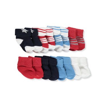 Piper Jax Baby Boys Foldover 4 Pack Bootie Socks Walmart Com