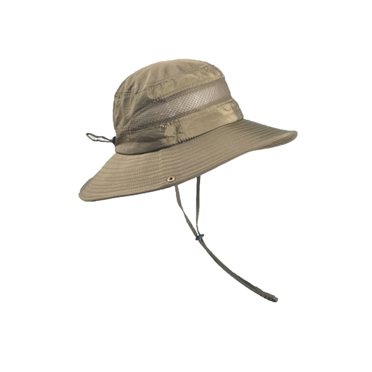 DuAnyozu Mens Bucket Hats Wide Brim Sun Cap Military Camo Hunting Fishing  Hiking 