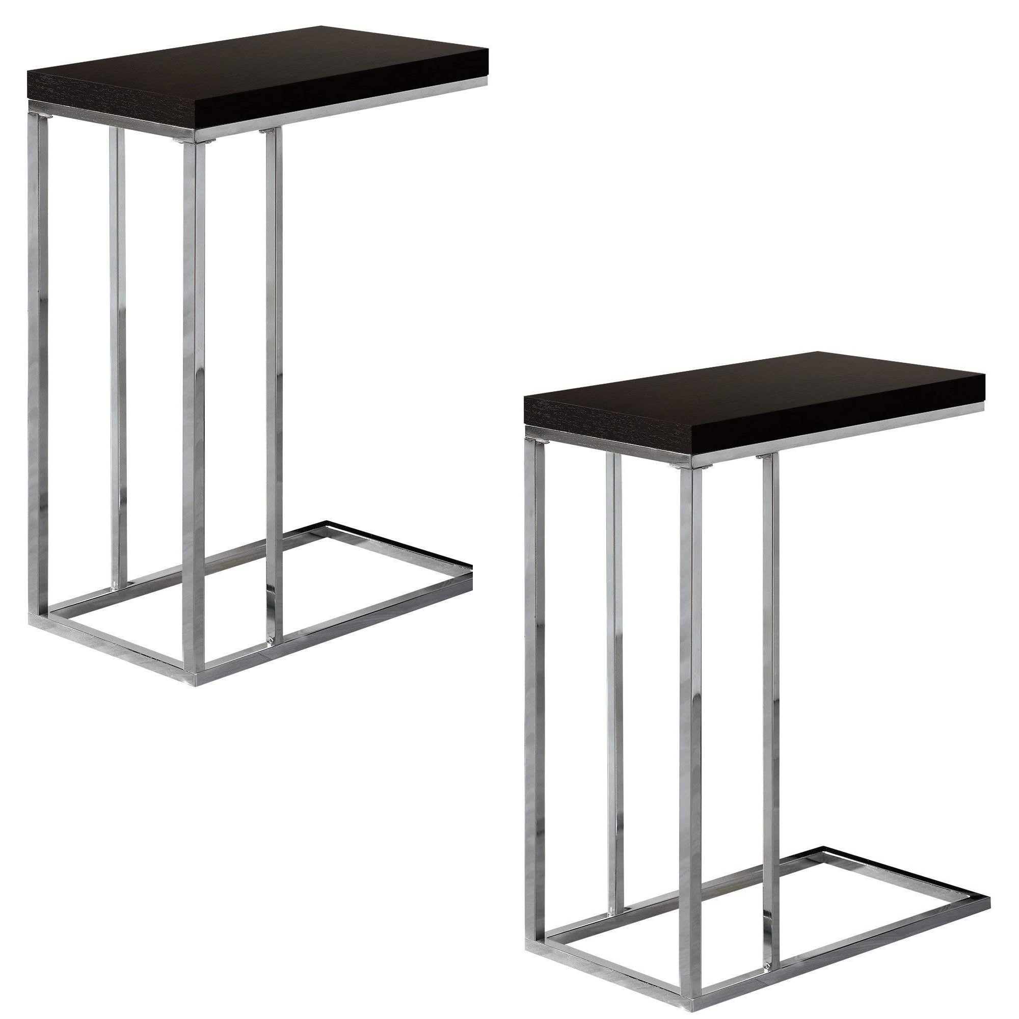 Monarch Specialties Contemporary Accent Side End Table, Cappuccino (2