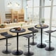 thumbnail image 2 of Set de 2 Bancos para Barra HOMEMAKE FURNITURE Todo Negro Altura Ajustable Giratorio 360, 2 of 6