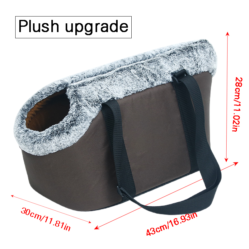 Travel Pet Carrier with Builtin Leash Hard Support Sided Tote Carrier