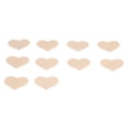 thumbnail image 3 of 5 pares de pastas desechables para senos, cómodos sujetadores adhesivos Beige, cubiertas invisibles para pezones, forma de corazón, tamaño libre, 3 of 14