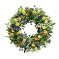 thumbnail image 2 of veasfak Artificial Wreath Simple Spring Front Door Wreath for Wall Patio Celebration Diameter 45cm, 2 of 9