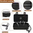 thumbnail image 4 of Flauno Travel Cigar Humidor Case - Portable Cigar Box kit with Humidifier Disc, Cigar Cutter, Cigar Punch, Cigar Holder, 4 of 8