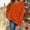 #230-Orange, variant on Craaazy Xmas Holiday Graphic Pullover Tops for Women Christmas Printed Long Sleeve Shirts Gifts