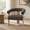 Dark Gray, variant on Vknow 25" Oversized Barrel Accent Chairs, Upholstered Chenille Chairs, Cozy Reading Chairs for Living Room, Bedroom & Apartment, Cream