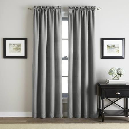 Lined Tailored Curtain - Addison Solid Twill Rod Pocket Tailored Panel