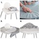 thumbnail image 2 of Mantel individual para comer solo para niños, cojín de asiento que no se ensucia, bandeja para silla de comedor para bebés, funda para babero a prueba de fugas, 2 of 5