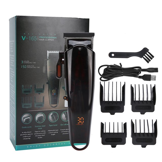 Recortadora De Cabello Profesional, Con Máquina Para Cortar Cabello De Repuesto, Pantalla Lcd Para Corte De Cabello, Salón De Belleza Para El Hogar, Viajes ANGGREK Electric Hair Clipper
