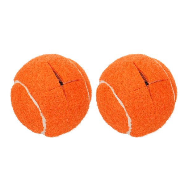 Uxcell 2 Pcs Pelotas de Tenis Pre-cortadas para Andadores, Accesorios Universales de Pelotas deslizantes para Andadores para Protección de Muebles y Suelos, Naranja
