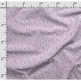 thumbnail image 2 of Soimoi Llama Alpaca Print, Silk Fabric, Decor Sewing Fabric by The Yard 42 Inch Wide,Decorative Fabric for Shirts Suits Ties, Purple, 2 of 5