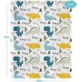 thumbnail image 6 of Yibo Dinosaur Blanket Flannel Soft and Comfortable Anti-static Bed Sofa Blanket, 6 of 7