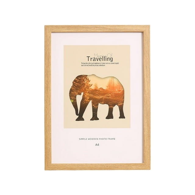 Wooden Photo Frame Wall Hanging And Desktop Photo Frame Suitable For Office And Home Decoration