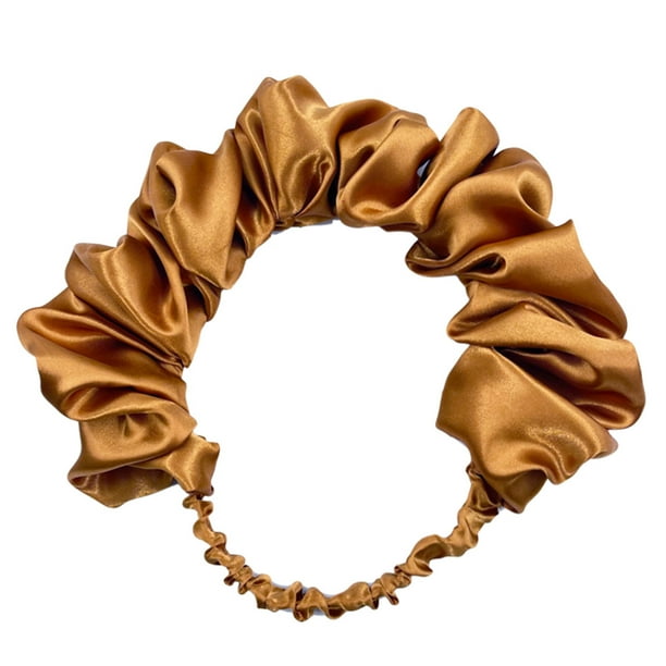 Diademas de satén de color liso para mujer, diademas elásticas de moda, accesorios para el cabello, 2023