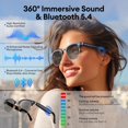 thumbnail image 4 of Gafas Inteligentes QxzPower UF-C8 Fotocromáticas Bluetooth Oro, 4 of 7
