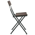 thumbnail image 6 of vidaXL Chair Outdoor Bistro Accent Folding Side Chair Poly Rattan and Steel, 6 of 9