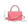 thumbnail image 3 of FENOHREFE Stylish PU Leather Small Shoulder Bag for Women with Adjustable Strap and Top Handle Flap Cover Crossbody Handbag Purse, 3 of 8