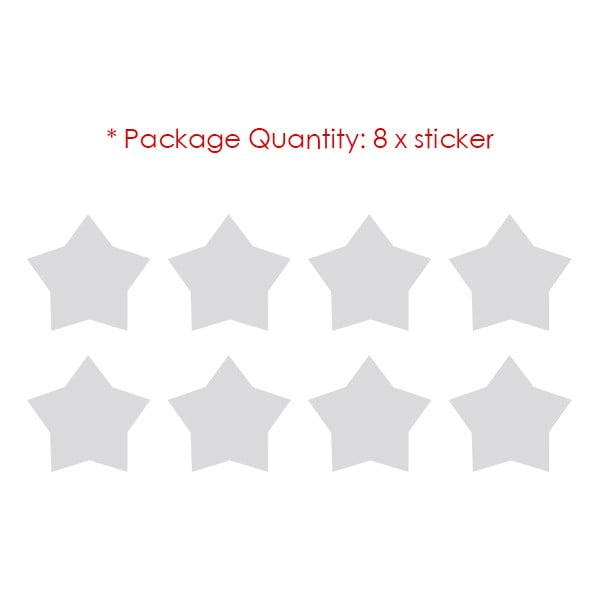 Letter Expression Right Wrong Star Sticker Paster Vinyl Car Tags Decoration Decal