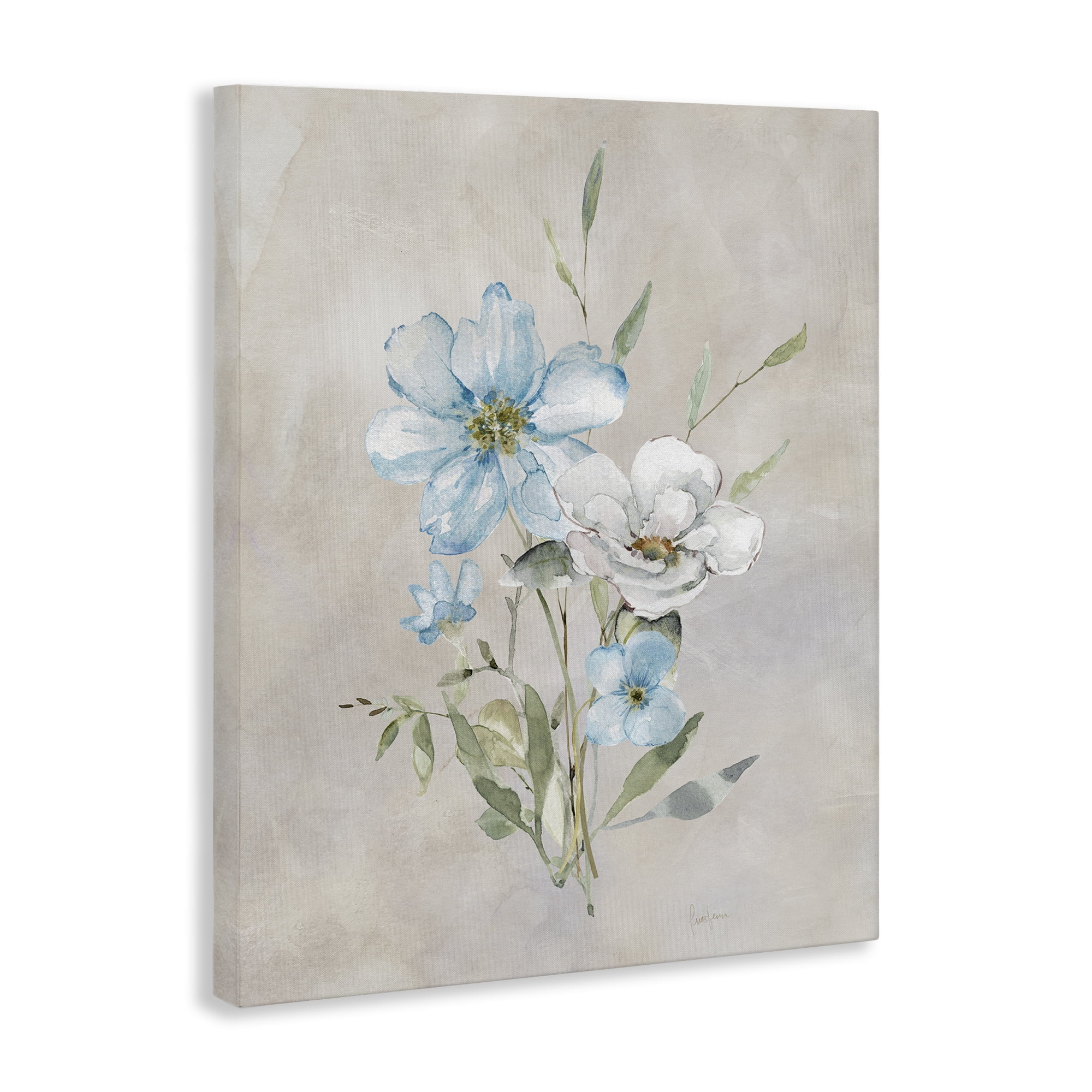Stupell Industries Simple Herbs Bundle Plants & Flowers Painting Wrapped Canvas Art Print Wall Art, 16 x 20