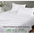thumbnail image 6 of RUVANTI 100% Organic Cotton Sheets - California king Sheet Sets - 4 Piece Percale Weave Bedding, Crisp, Cooling & Breathable, Soft & Durable, 16" Deep Pocket, Hotel Quality Sábanas - Bright White, 6 of 7