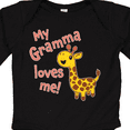 thumbnail image 4 of Inktastic My Gramma Loves me- cute giraffe Boys or Girls Long Sleeve Baby Bodysuit, 4 of 5