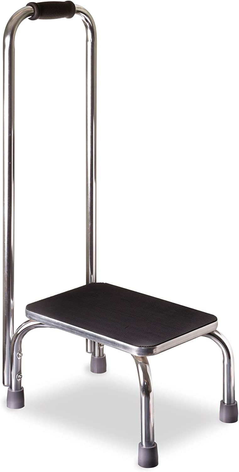 Folding Steel Step Stool One Step Ladder with Built-in Handle Drive Medical 