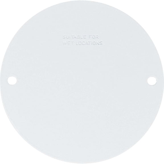 Southwire Round Weatherproof White Blank Cover WRCWB-UPC