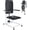 Black, variant on Vakiorn Home Lift Chair Electric Adjustable Height Foldable 573 LBS Capacity with Wheels Cushion Black
