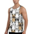 thumbnail image 2 of Hirioo French Bulldog 2 for Men's Workout Tank Top Sleeveless Shirts Quick Dry for Men-X-Large, 2 of 7