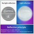 thumbnail image 2 of Kuangmi Reflective Basketball Game Light-up Basketball Men's Official Size7 29.5 inches, 2 of 7
