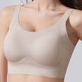 thumbnail image 7 of Jinhomg Women's Everyday Bras, Wireless Wide Strap Seamless Full Coverage Bra for daily, work and T-shirt wear, Pull-On Closure, Solid No Print, Wide Strap Support Gray M, 7 of 7