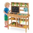 thumbnail image 1 of Gymax Kids Mud Kitchen w/Faucet Removable Sinks Chalkboard Stovetops Rotation Knobs, 1 of 10