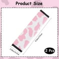 thumbnail image 2 of Cow Pattern Nylon Car Safety Belt Cover Rectangle Pink 230x65x13mm, 2 of 6