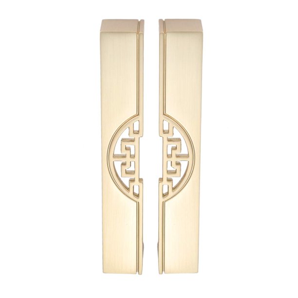 2 manijas doradas para gabinete, Tirador de armario, pomo de estilo retro vintage (dorado de 128 mm)