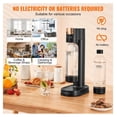 thumbnail image 6 of Sparkling Water Maker, Soda Maker Machine for Home Carbonating, Seltzer Water Starter Kit with 2 Bottles, CO2 Cylinder Compatible, Black, 6 of 7