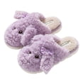 thumbnail image 2 of Zapatillas peludas de suela gruesa para mujer en invierno, otoño e invierno, lindas zapatillas de algodón para interiores con dibujos animados para parejas, 2 of 5