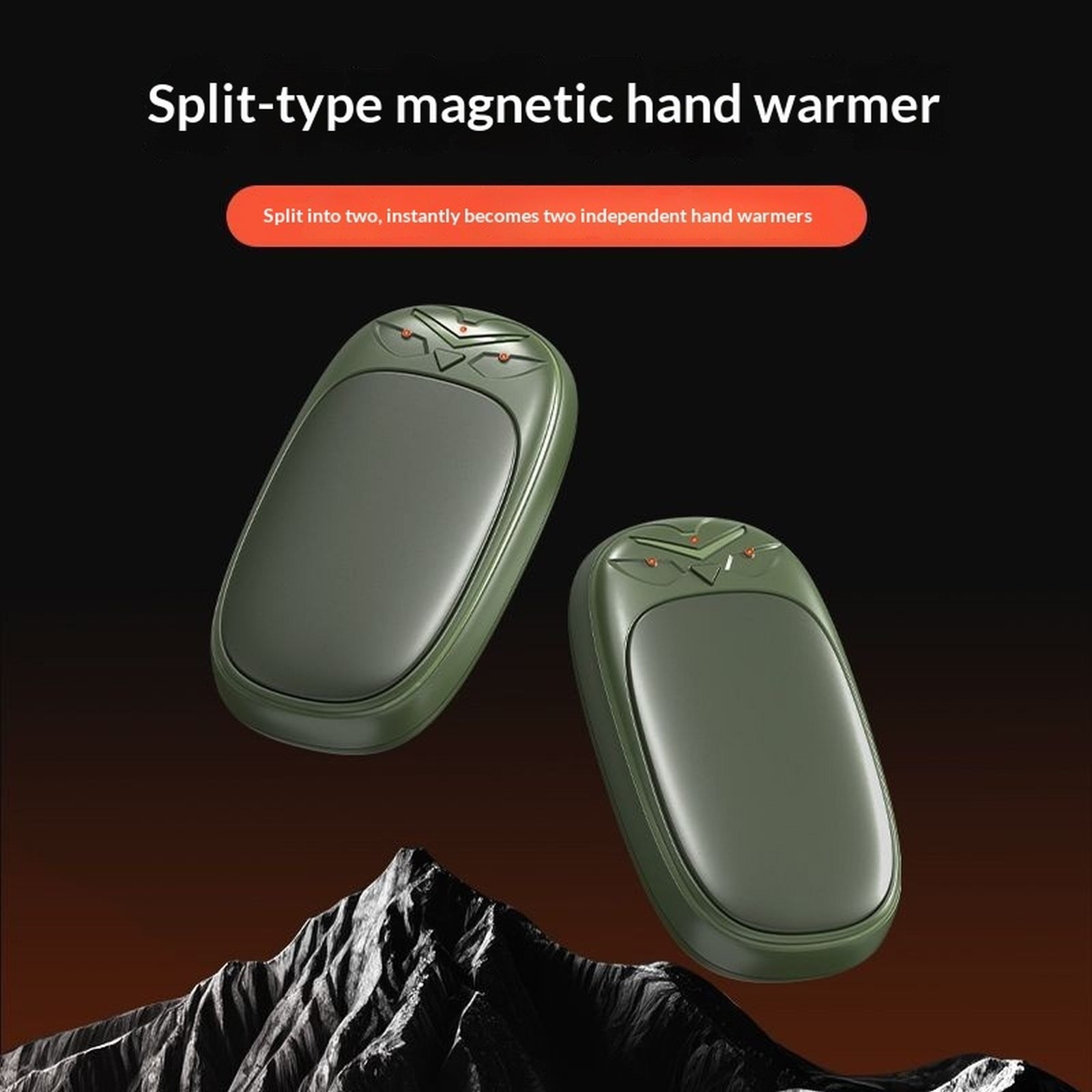 ZLBDYG Magnetic USB Hand Warmer with Innovative Contact Charging Design, Hassle-Free Alignment for Fast Charging Without Plugs, Portable Personal Heater for Cold Weather Use