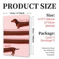 thumbnail image 4 of SSNTSY Valentines Day Card Dachshund Greeting Cards with Envelope Valentines Day Notecard Blank Tables for Mom Her Him 4 X 7 inch, 4 of 8