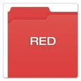thumbnail image 5 of Double-Ply Reinforced Top Tab Colored File Folders, 1/3-Cut Tabs, Letter Size, Red, 100/box | Bundle of 5 Boxes, 5 of 7