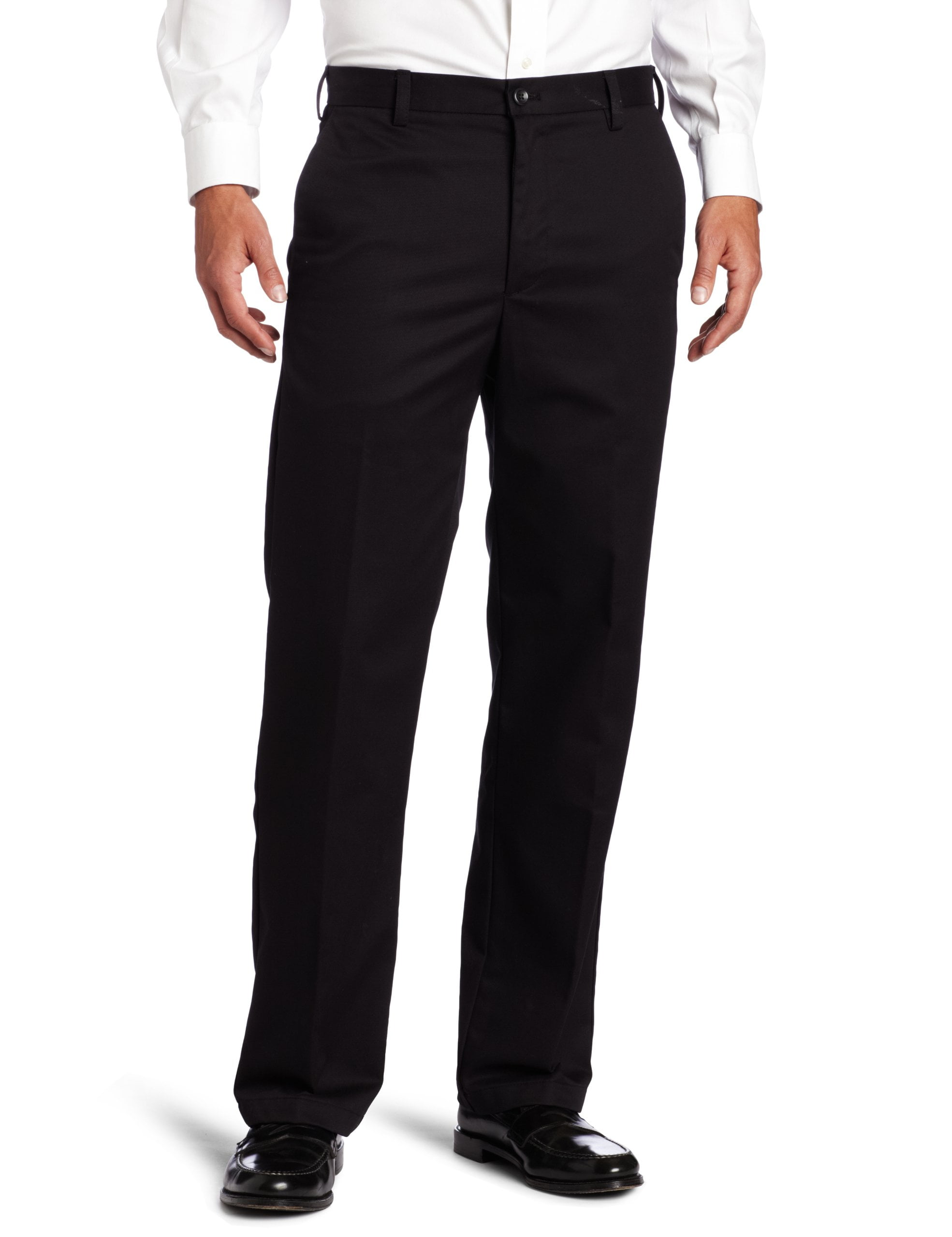 IZOD NEW Black Mens Size 34X34 Straight Non Iron Flat Front Dress Pants -  Walmart.com